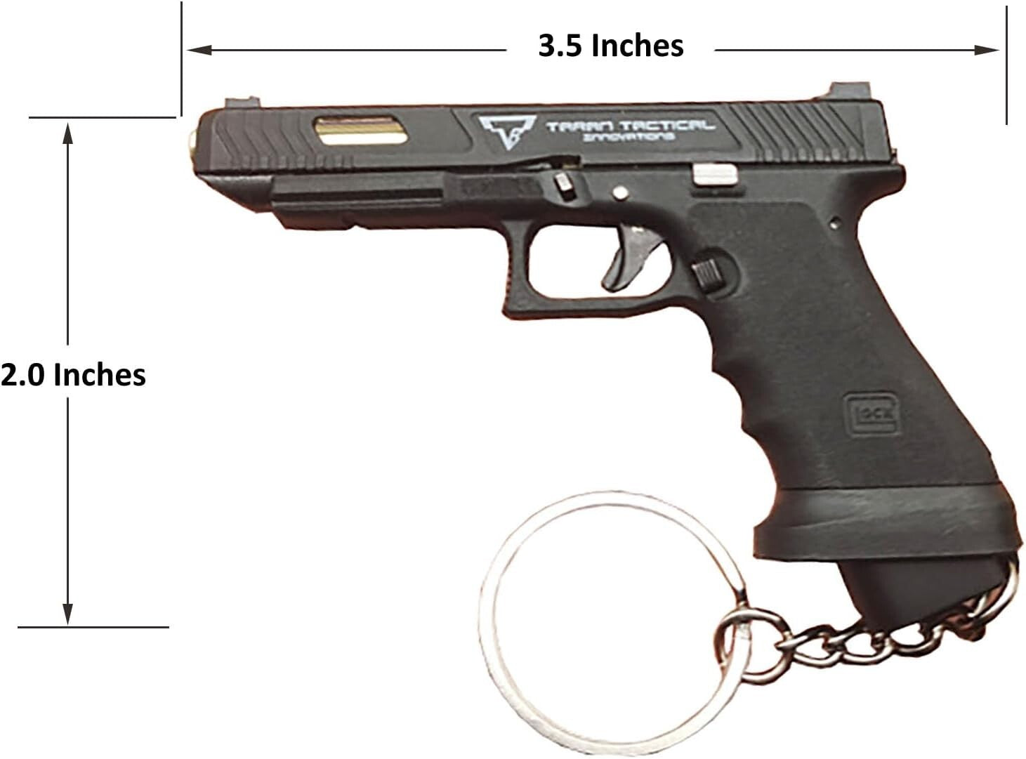 Compact Tactical Mini Gun Keychain - 1:3 Scale Model, Perfect Gift for Men