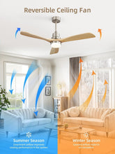 Load image into Gallery viewer, Low Profile 52-Inch Ceiling Fan - Remote Control, Energy-Saving &amp; Stylish Design