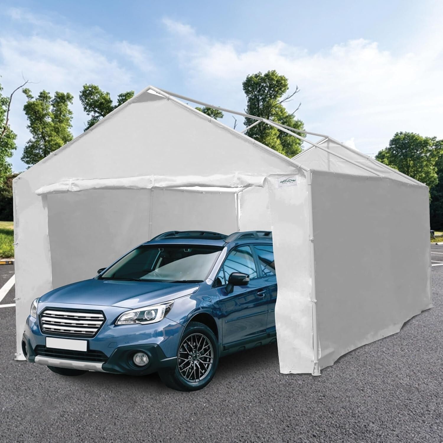 10x20 Waterproof Canopy Tent Sidewalls for Domain Carport with Elastic Straps
