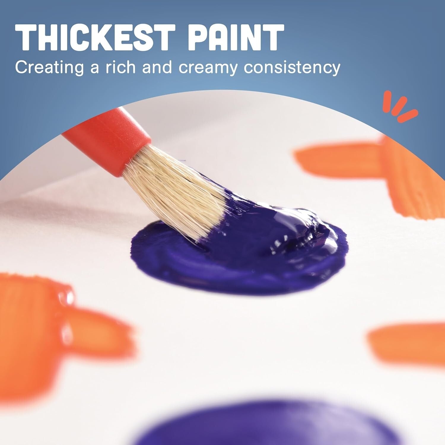 Washable Tempera Paint Set: Non-Toxic Kid's Paint, 9 Pack, 1 Gallon, Multicolor