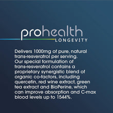 Load image into Gallery viewer, 1000mg Trans-Resveratrol Capsules - 99.5% Pure with Enhanced Absorption