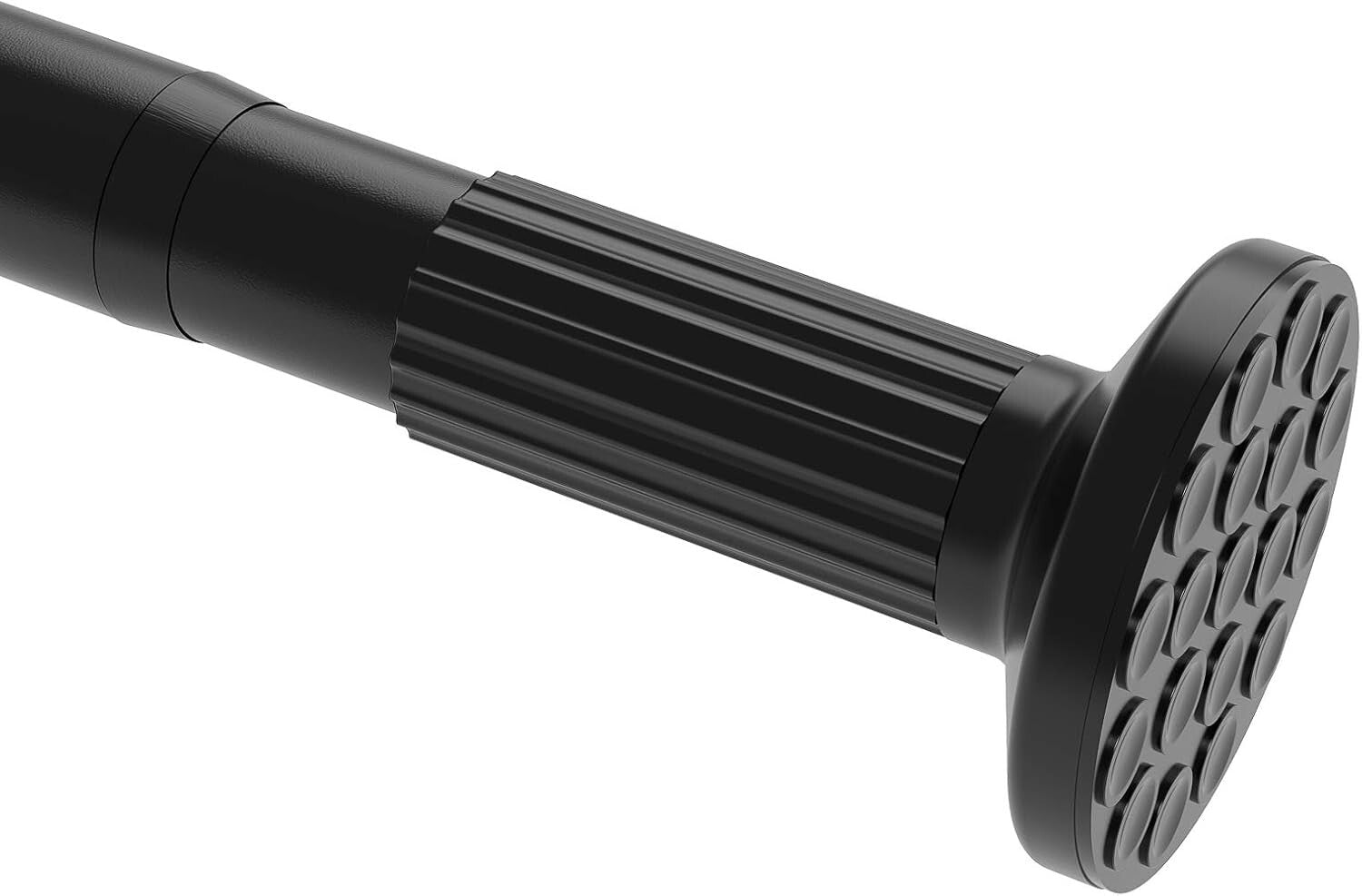 Rust-Proof Adjustable Tension Rod for All Surfaces, 51-165 Inch, Black Finish