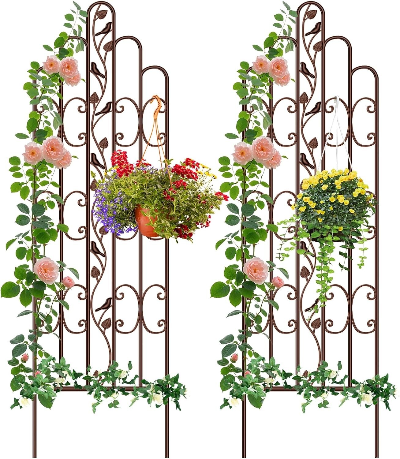 Durable & Decorative 2 Pack Garden Trellis - 71" Tall for Outdoor Beautification