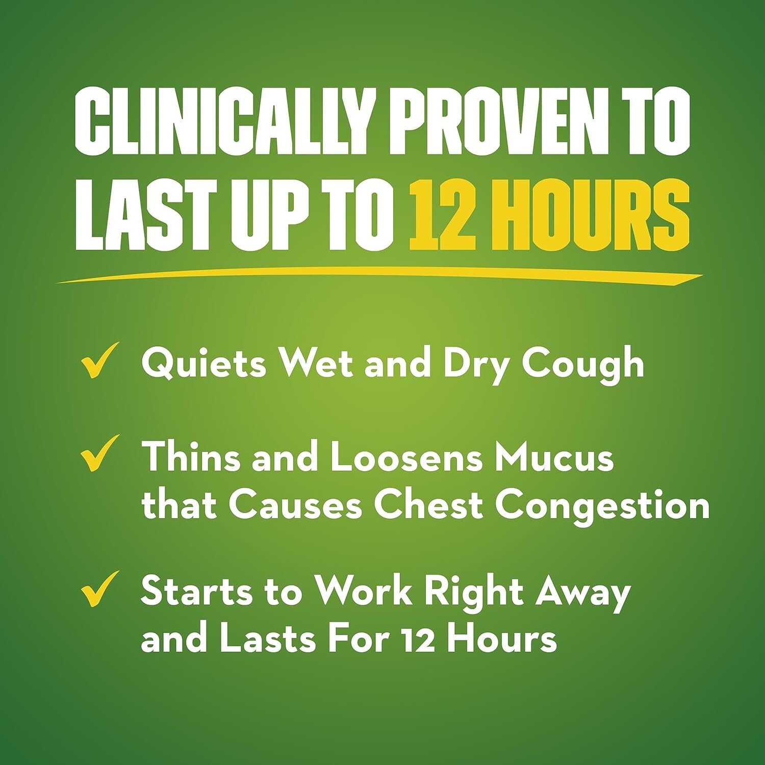 DM 12 Hour Cough & Chest Congestion Relief Tablets - 1200mg Guaifenesin Duo