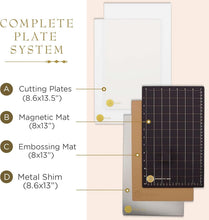 Load image into Gallery viewer, Empress Die Cutting &amp; Embossing Plates Set - Large 8.6 x 13.5 for Precision C...