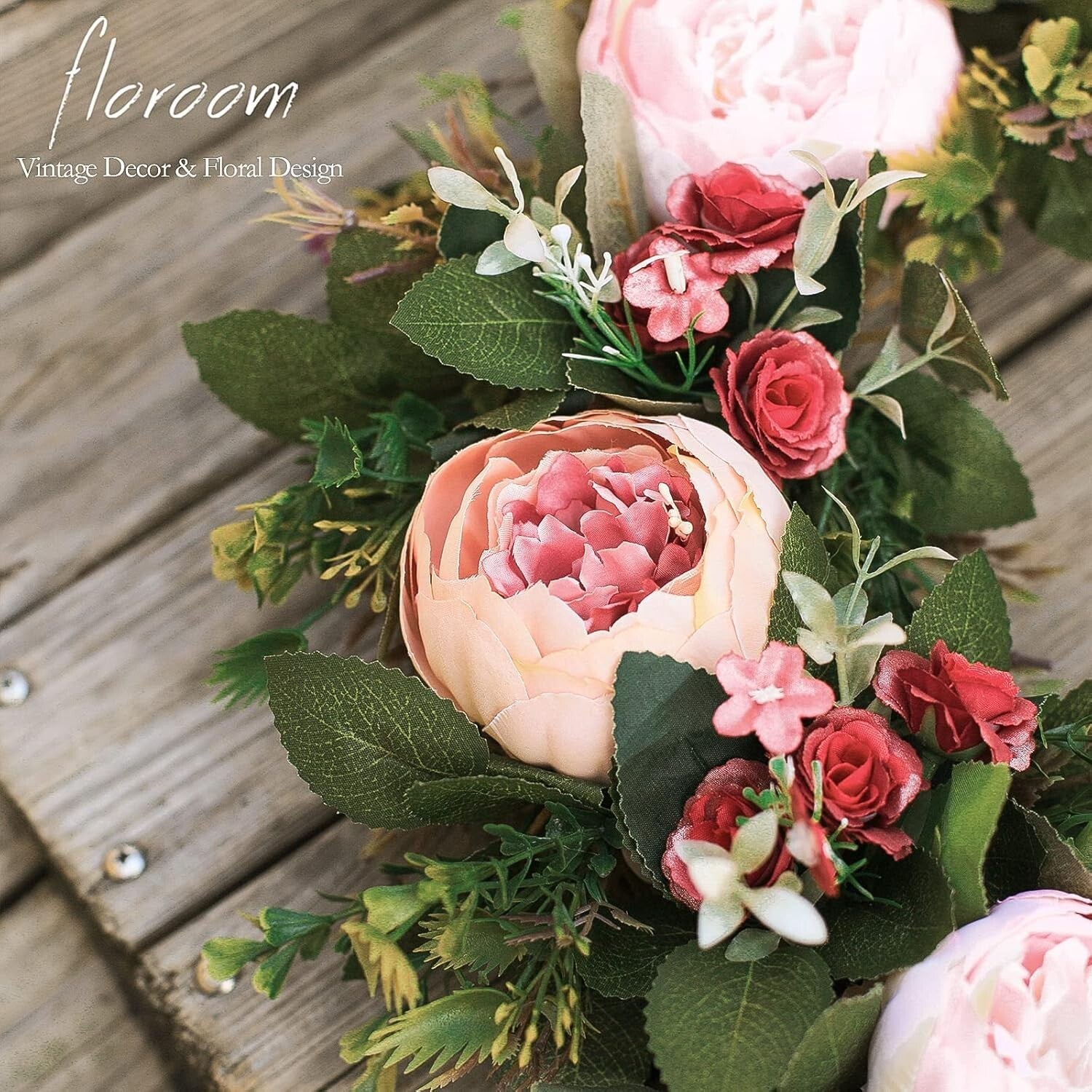 Stunning 20'' Pink Peony Wreath for Front Door - Perfect for Spring Occasions