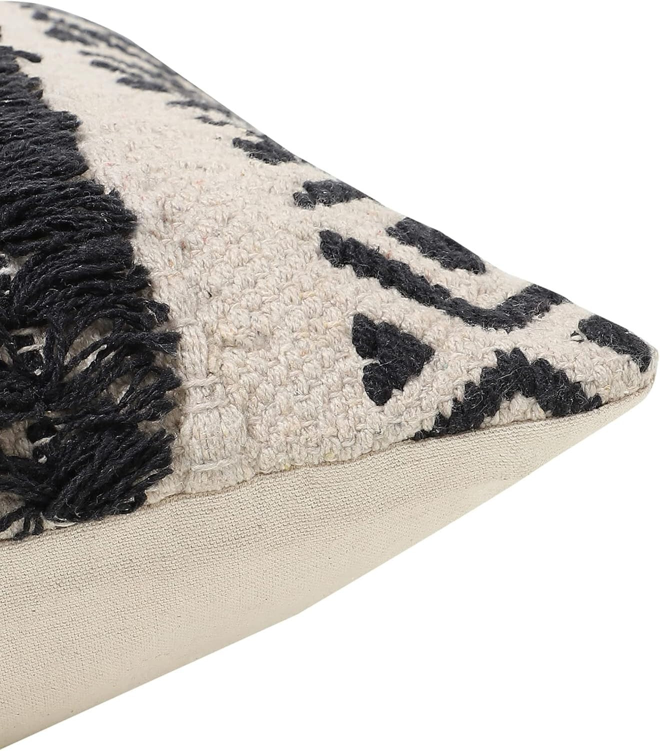 Elegant Handmade 18x18 Boho Throw Pillow Covers - Set of 2 with Zipper Closure