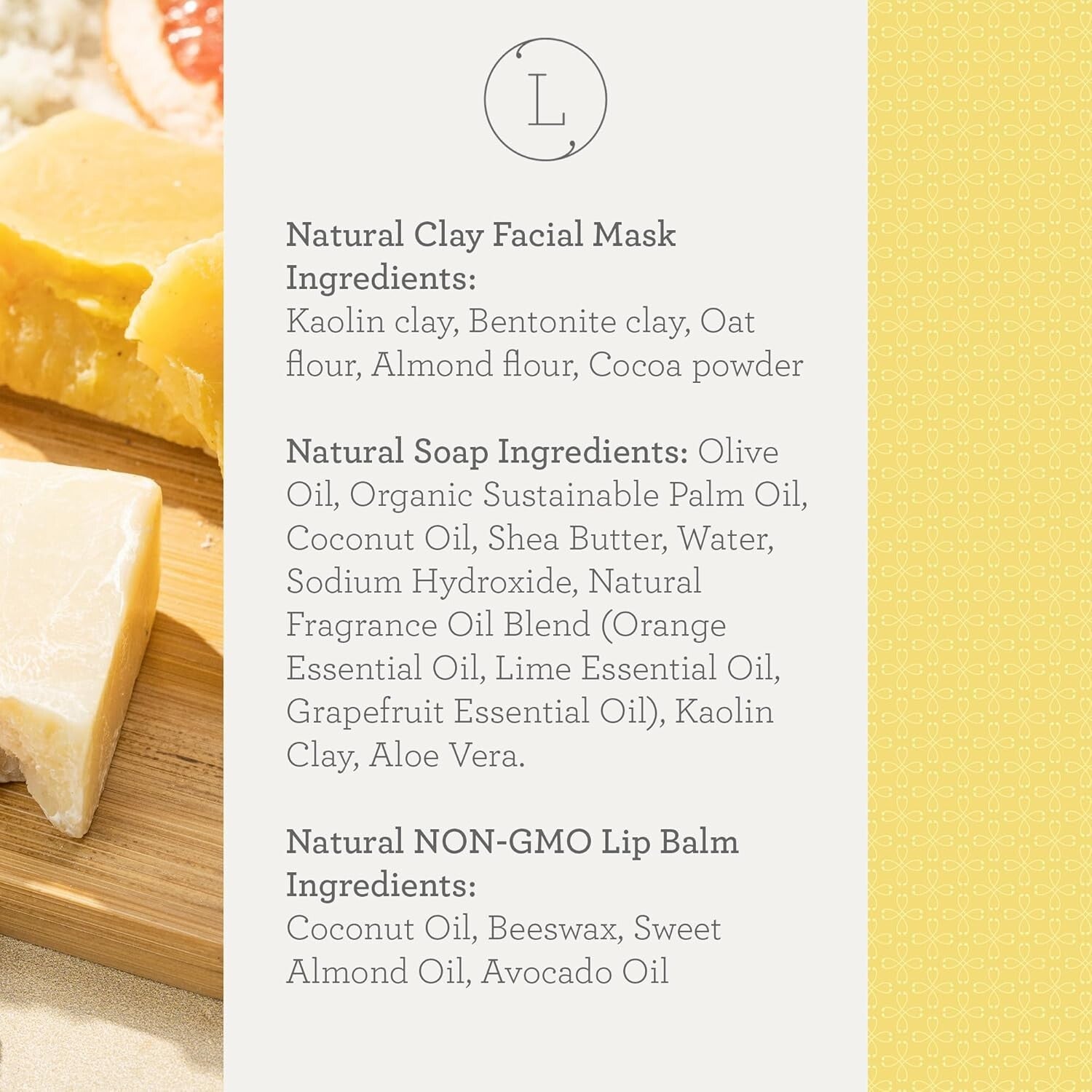 Elegant Citrus Spa Gift Basket - 15-Piece Women’s Self-Care Kit for Relaxation