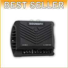 Load image into Gallery viewer, Compact 4-Channel Digital Car Audio Amplifier - 400W RMS with Crossover