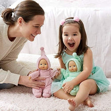 Load image into Gallery viewer, Light Skin Tone 12-Inch Baby Doll in Snuggly Pink Sleeper - Perfect Gift