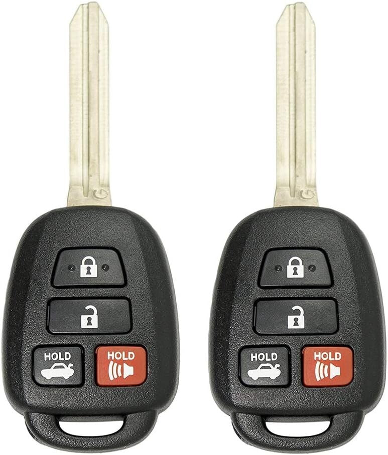 Replacement Key Fob for Toyota Camry 2012-2014 - 3 Button Ergonomic Key Set