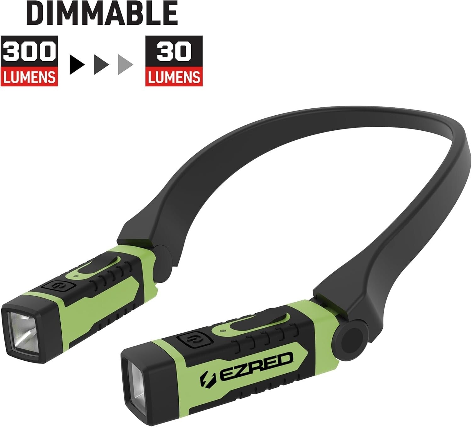 300 Lumens Water-Resistant Neck Light with Articulating Beams - Comfortable Wear