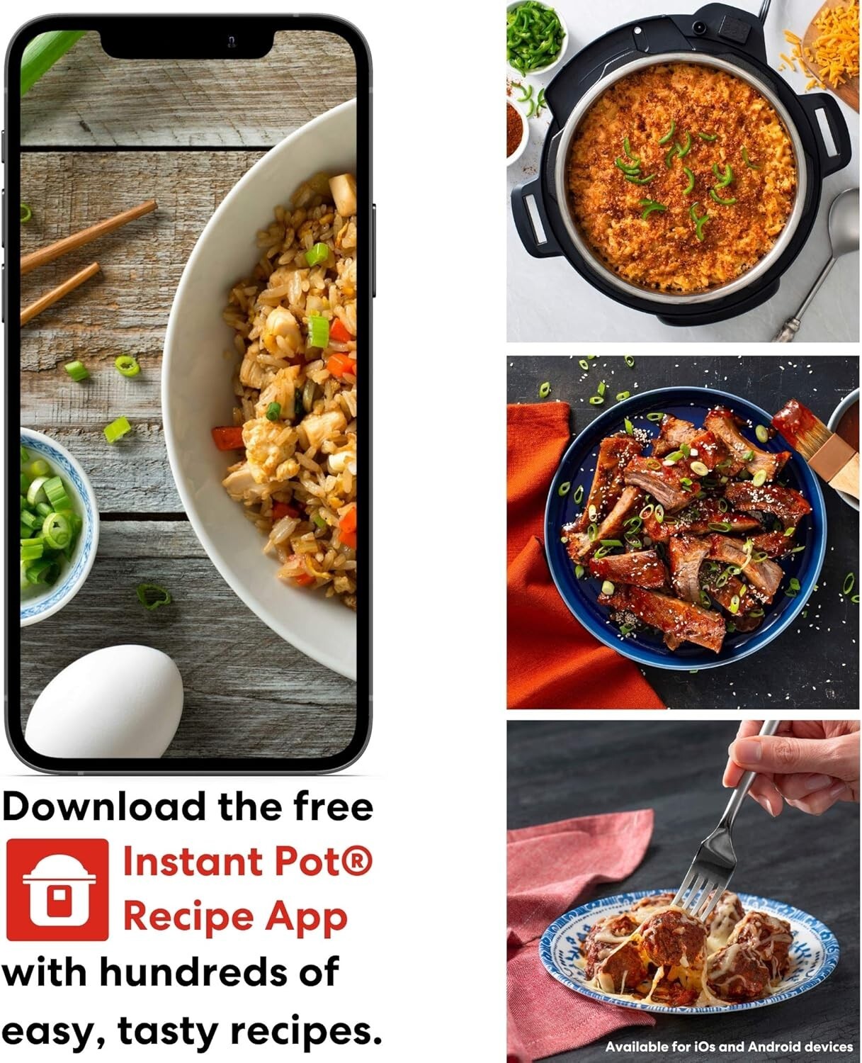 All-in-One 8 QT Programmable Cooker with Stainless Steel Pot & Recipe App