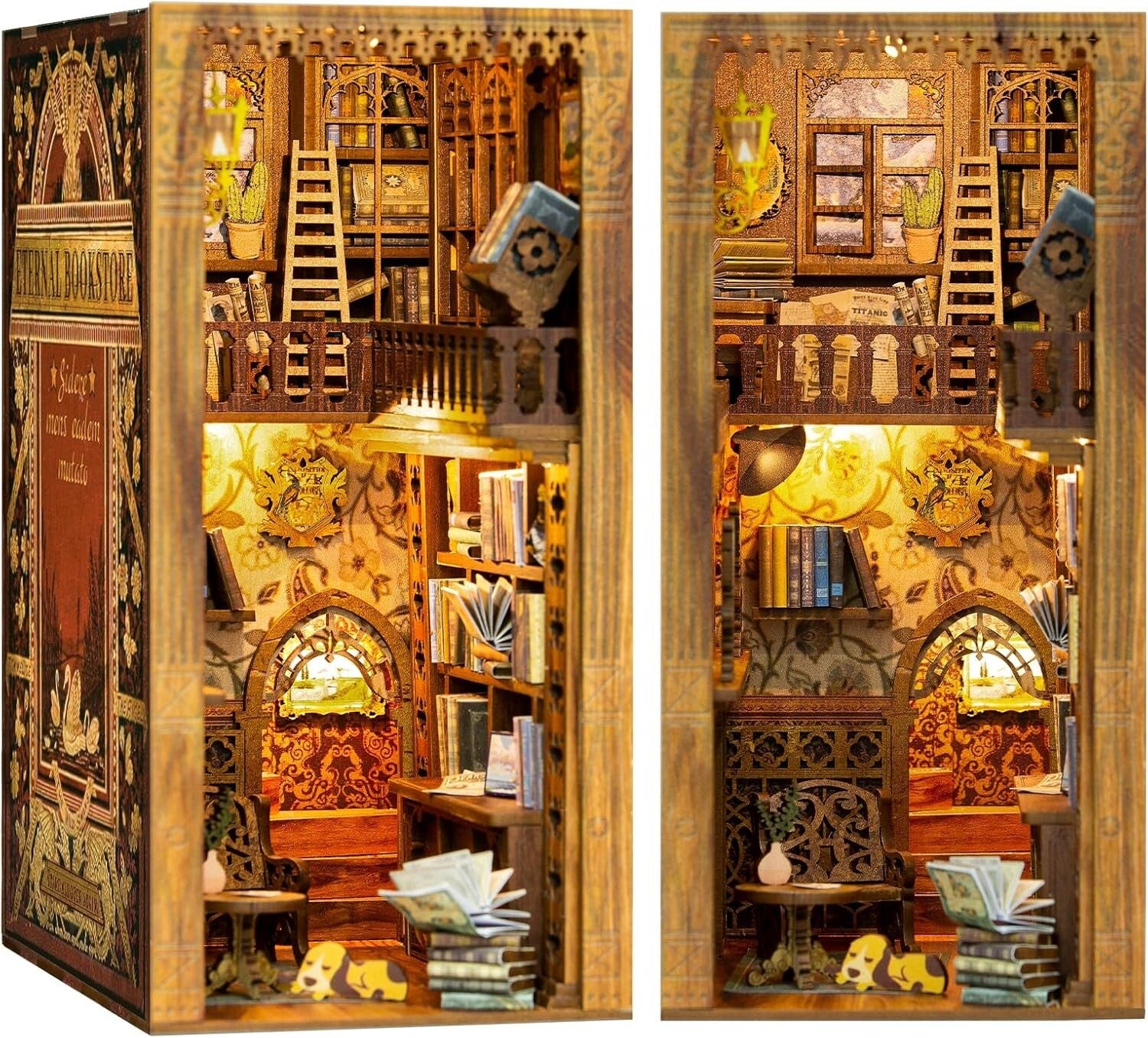 Creative Miniature House Build - Book Nook Bookshelf Decor for A Relaxing Space