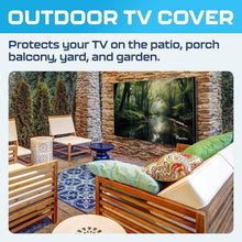 Load image into Gallery viewer, 55 Inch Outdoor TV Cover - Heavy-Duty Waterproof Protection with Remote Pocket