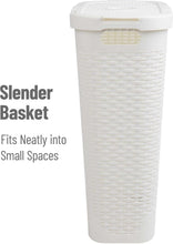 Load image into Gallery viewer, Lightweight 40L Wicker Laundry Basket Set – Space-Saving &amp; Portable Design