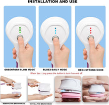 Load image into Gallery viewer, Luxury Electric Body Brush with Non-Slip Handle - 3 Speed Modes, 5 Brush Heads