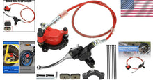 Load image into Gallery viewer, Mini Bike Hydraulic Brake System Assembly with Enhanced Clamping Power &amp; Hose