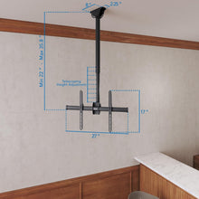 Load image into Gallery viewer, Commercial Grade Ceiling TV Mount Bracket - Fits 22 to 75 Inch Flat Panels