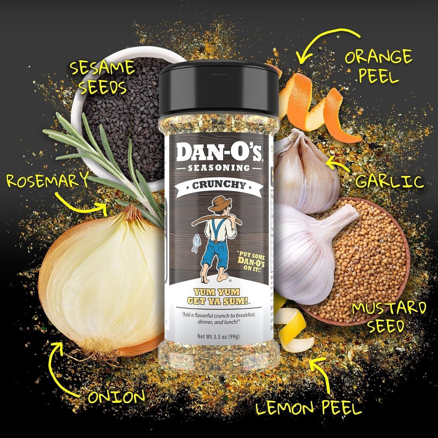 Dan-O's 6-Bottle Seasoning Pantry Pack - Bold All-Purpose Flavors for Every Dish