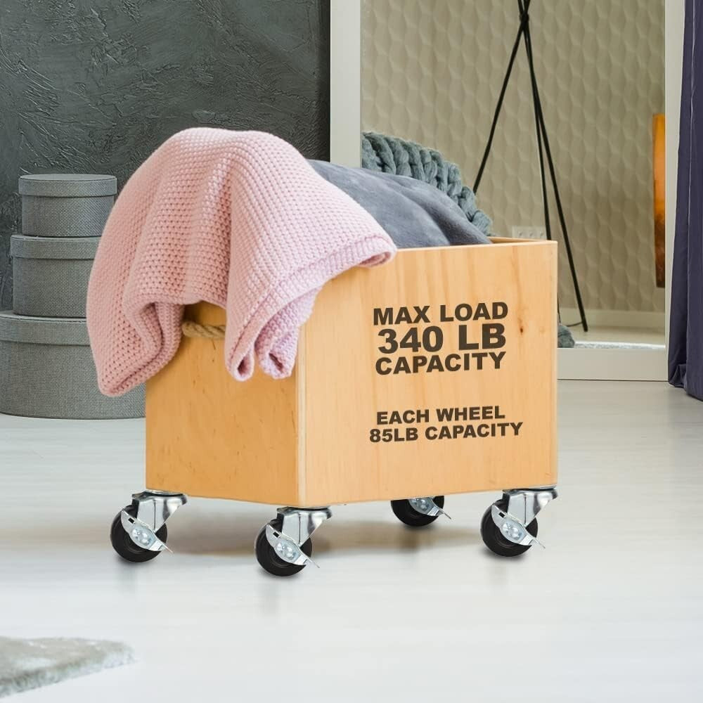 Durable 2" Swivel Casters with Brake - Ultimate Mobility Solution 48 Pcs