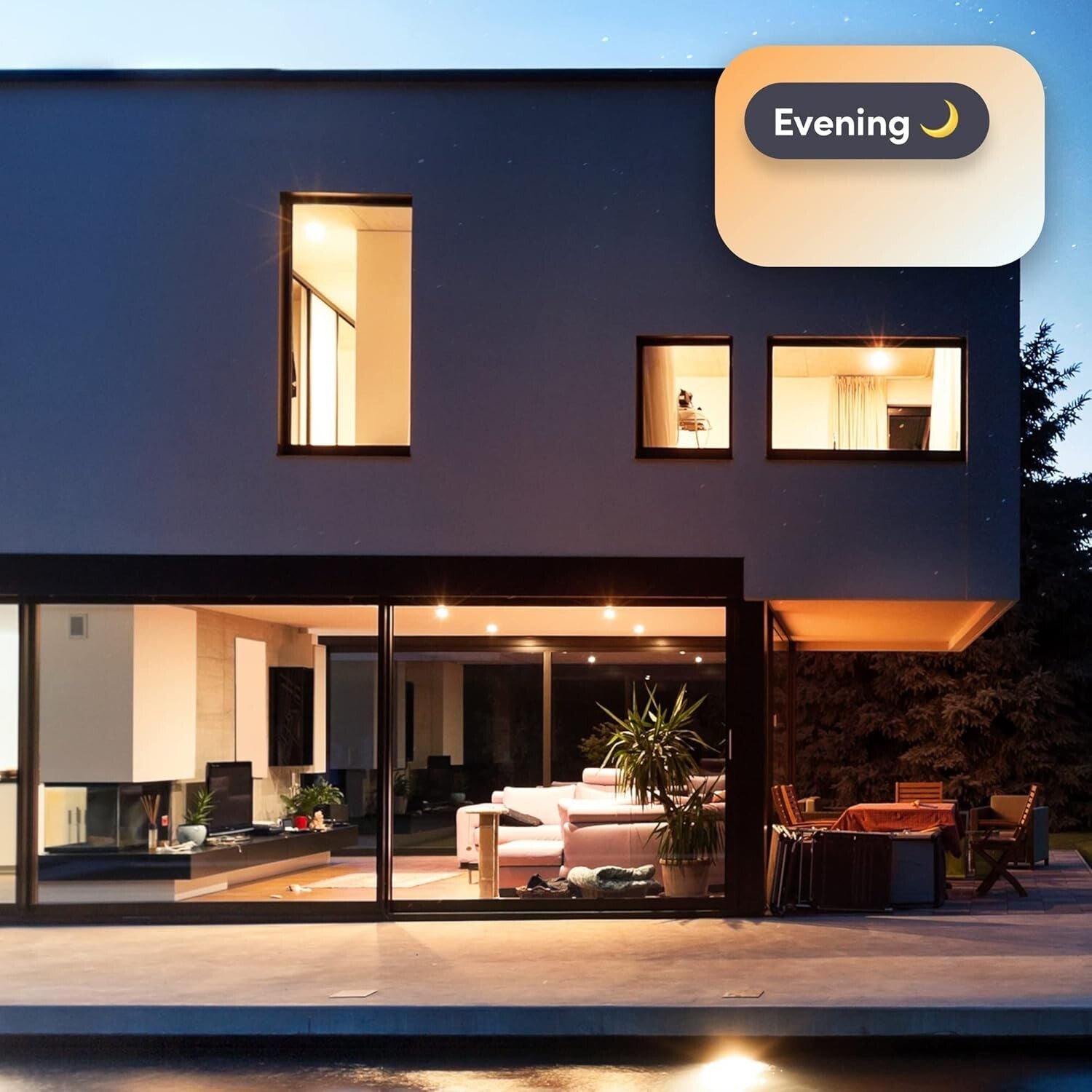 Weatherproof Smart BR30 LED Light Bulbs, 1100 Lumens, Dimmable, Indoor/Outdoor