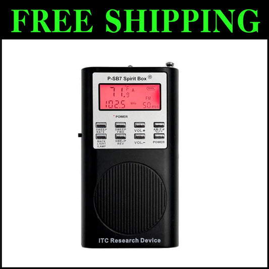 Latest P-Spirit Box: Advanced Ghost Hunting Tool with Clear EVP Communication