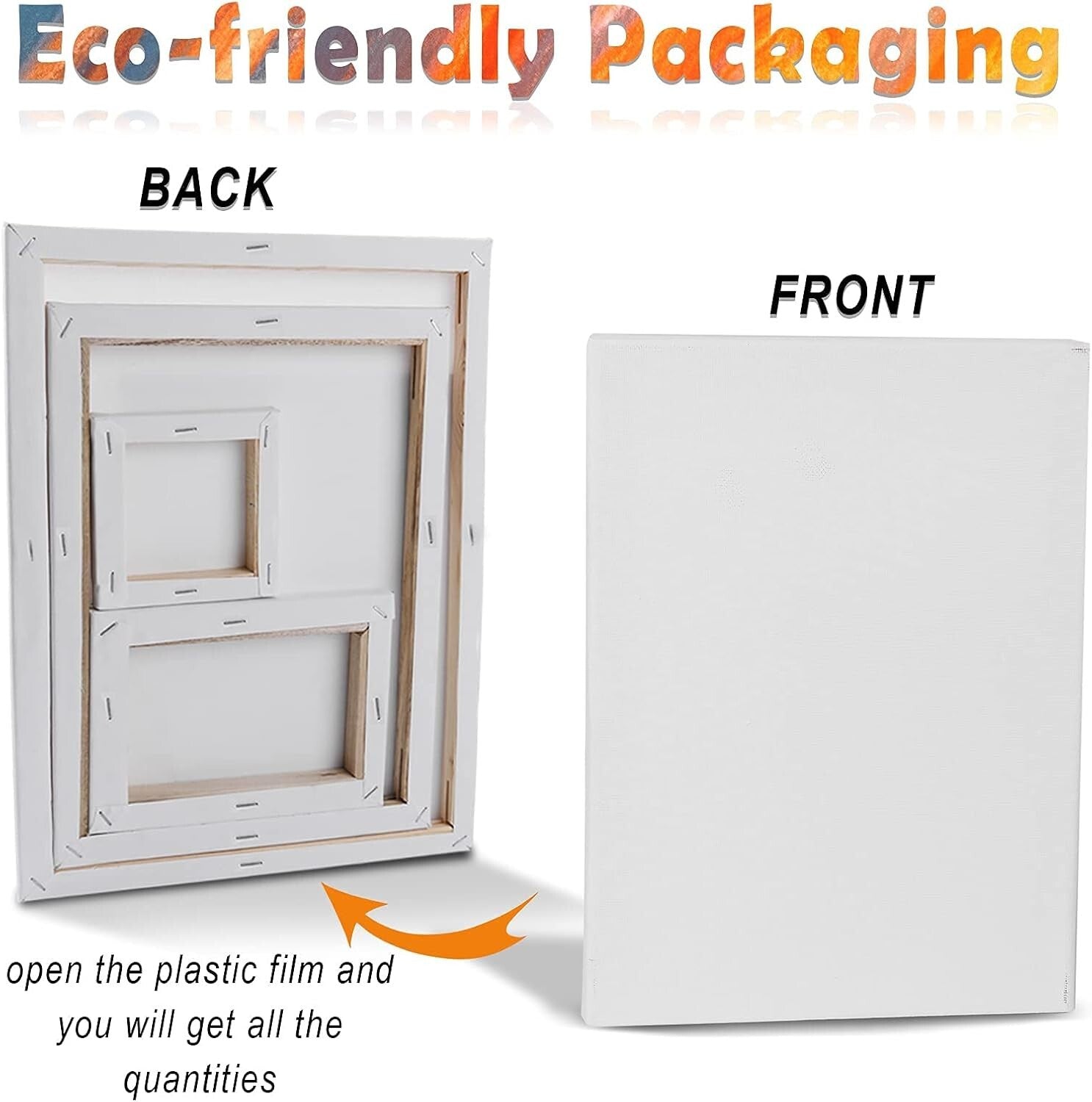 Diverse 24 Canvas Set with Round and Rectangle Shapes - Ideal for Creators