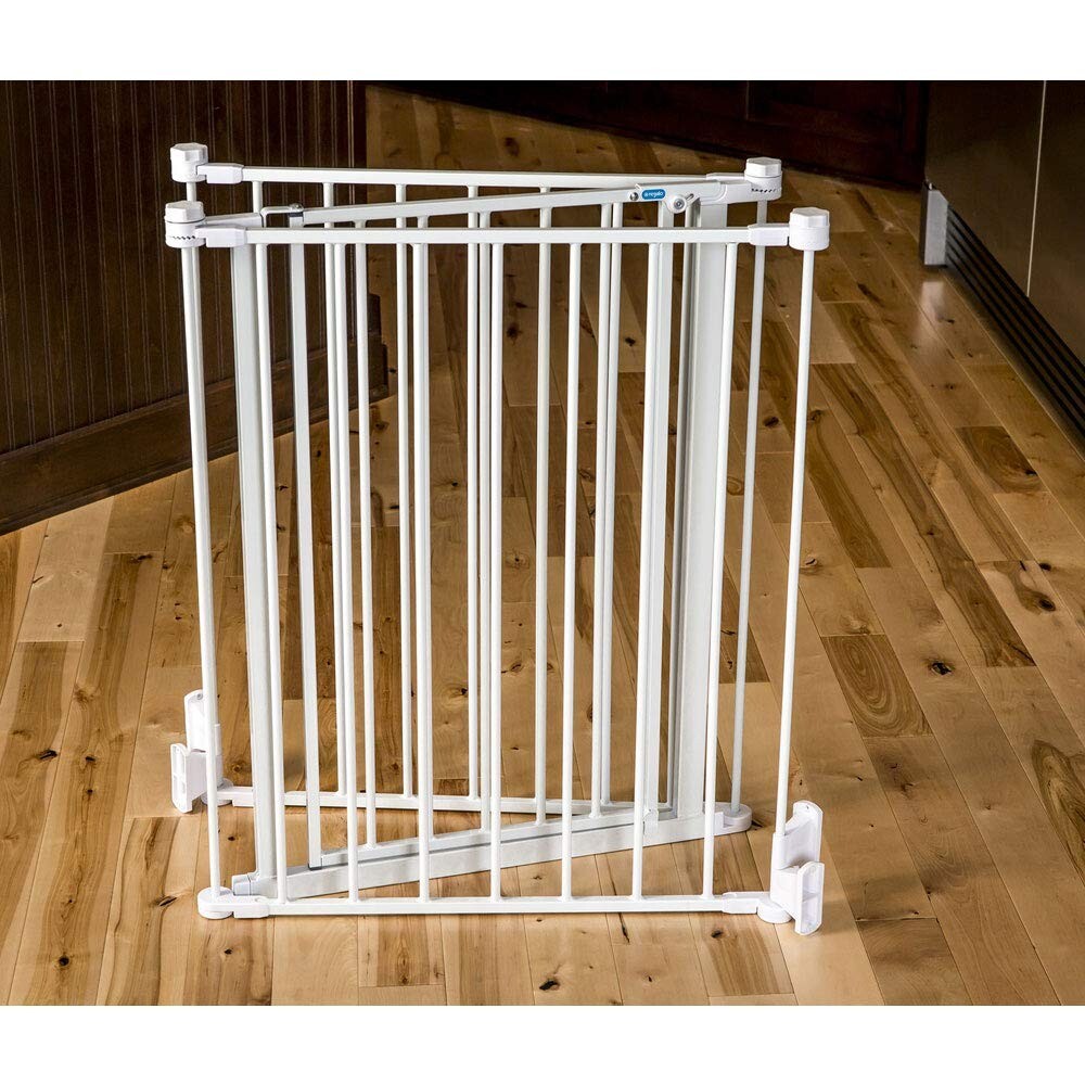 Adjustable 76-Inch Baby Gate with Wall Mount Hardware for Easy Installation
