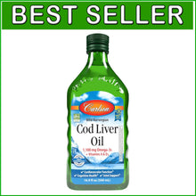 Load image into Gallery viewer, Sustainably Sourced Cod Liver Oil, 500 ml - 1100 mg Omega-3s for Immune Support