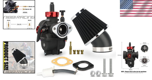 Durable 19mm PE Carburetor with Tuning Flexibility for 100cc-125cc Bikes