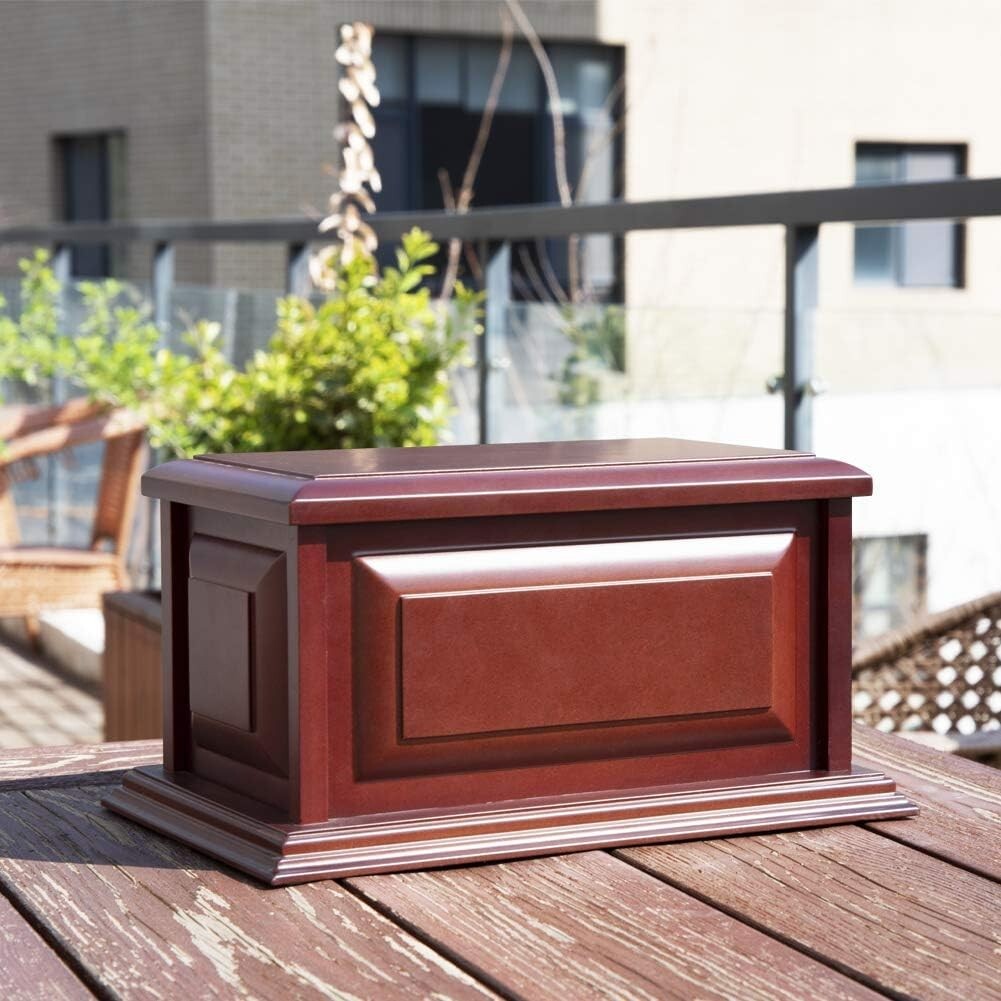 Elegant Cherry Wood Urn for Adult Ashes - Professional MDF Cremation Urn