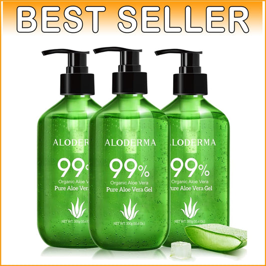 Hydrating Aloe Vera Gel for Face & Body - 99% Organic, Lightweight, Eco-Friendly