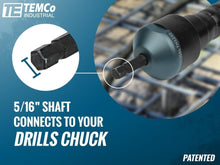 Load image into Gallery viewer, Drill-Powered 5-Foot Concrete Vibrator by TEMCo - Lightweight &amp; Affordable