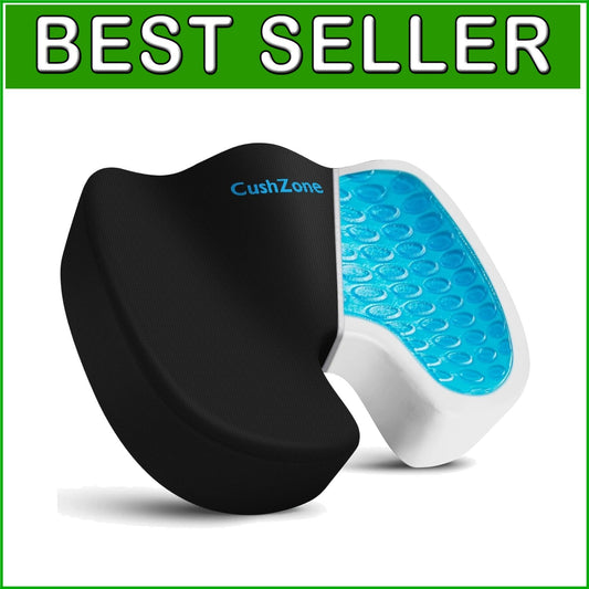 Ergonomic U-Shape Cooling Gel Cushion - X-Large for Office, Gaming, and Travel