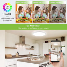 Load image into Gallery viewer, Super Slim 12-Inch 3200lm LED Flush Mount Ceiling Light - 5 Brightness Options