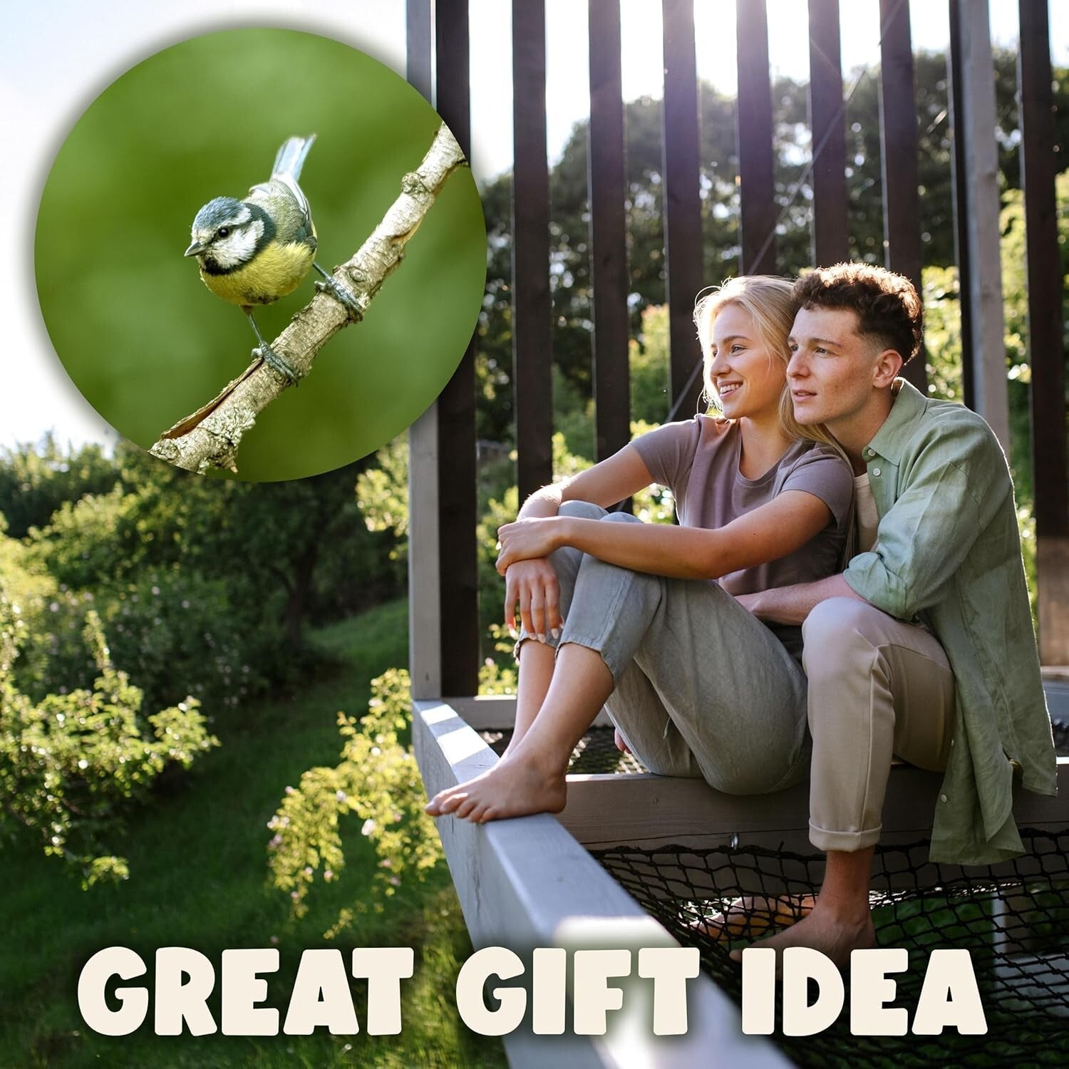 Elegant Hanging Bird Feeder with Dual Food Chambers - Perfect for Cardinals