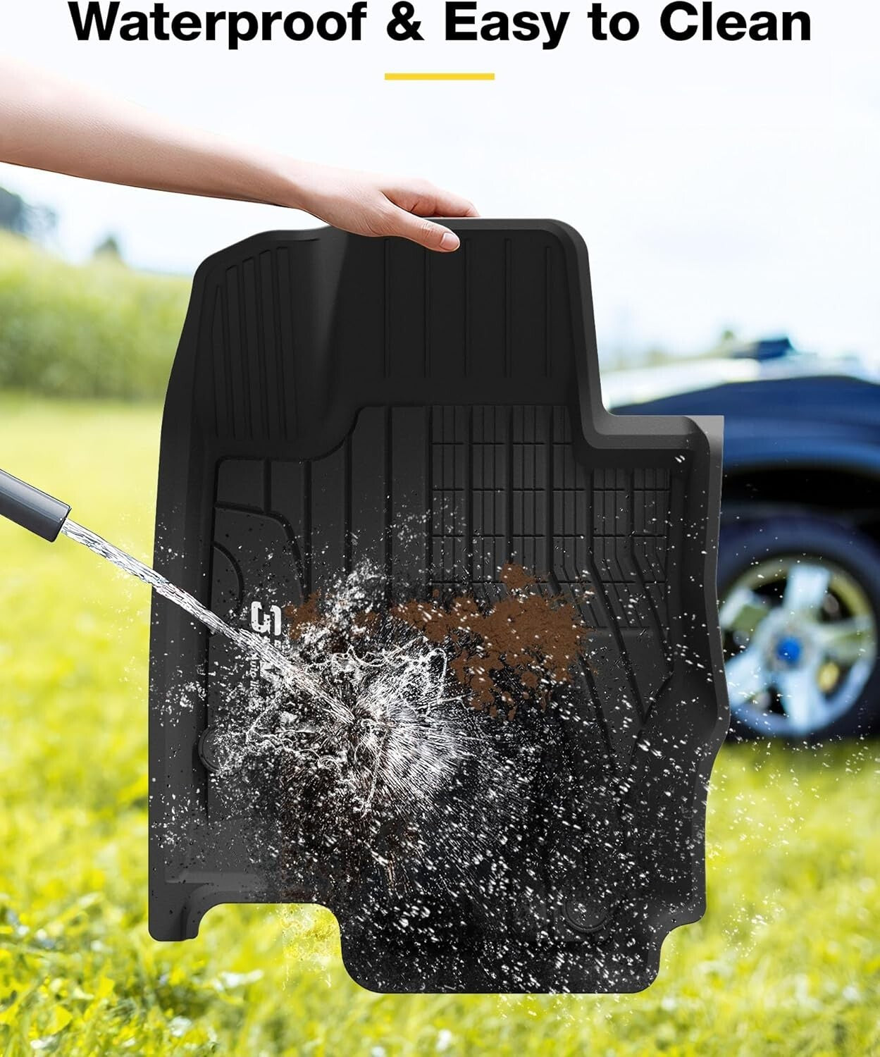 Durable All-Season TPE Floor Liners for 2020-2025 Benz GLE - Easy Clean Black