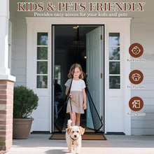 Load image into Gallery viewer, Magnetic Screen Door 72x78 for Easy Ventilation - Pet-Friendly Fiberglass Mesh