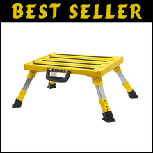 Load image into Gallery viewer, Portable Adjustable Height Aluminum Folding Platform Supports 1000 lbs Safety