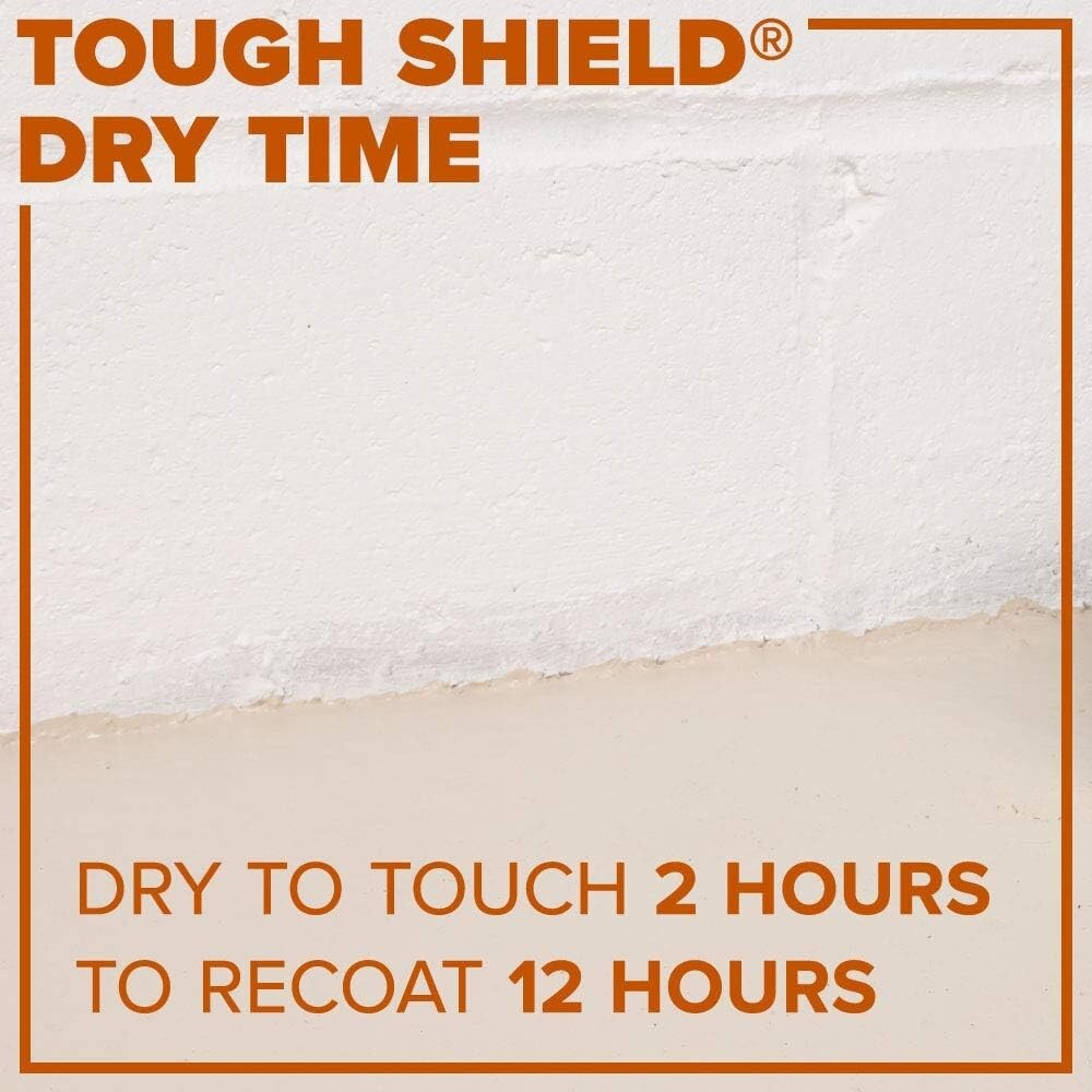 1 Gallon Tile Red Tough Shield Acrylic Paint for Rugged Interior/Exterior Use