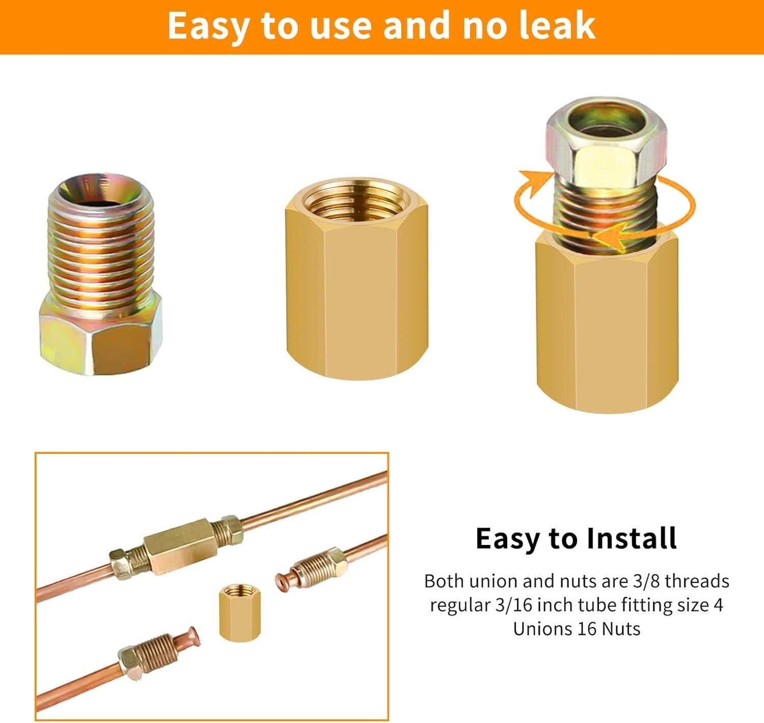 Durable 3/16" Brake Line Set with Flaring Tool & Complete Fittings Package