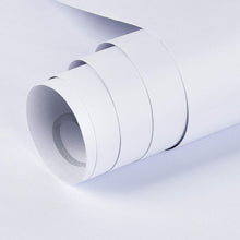Load image into Gallery viewer, Large Coverage Self-Adhesive White Wallpaper - 15.7" x 39.4 Ft for Home Makeover
