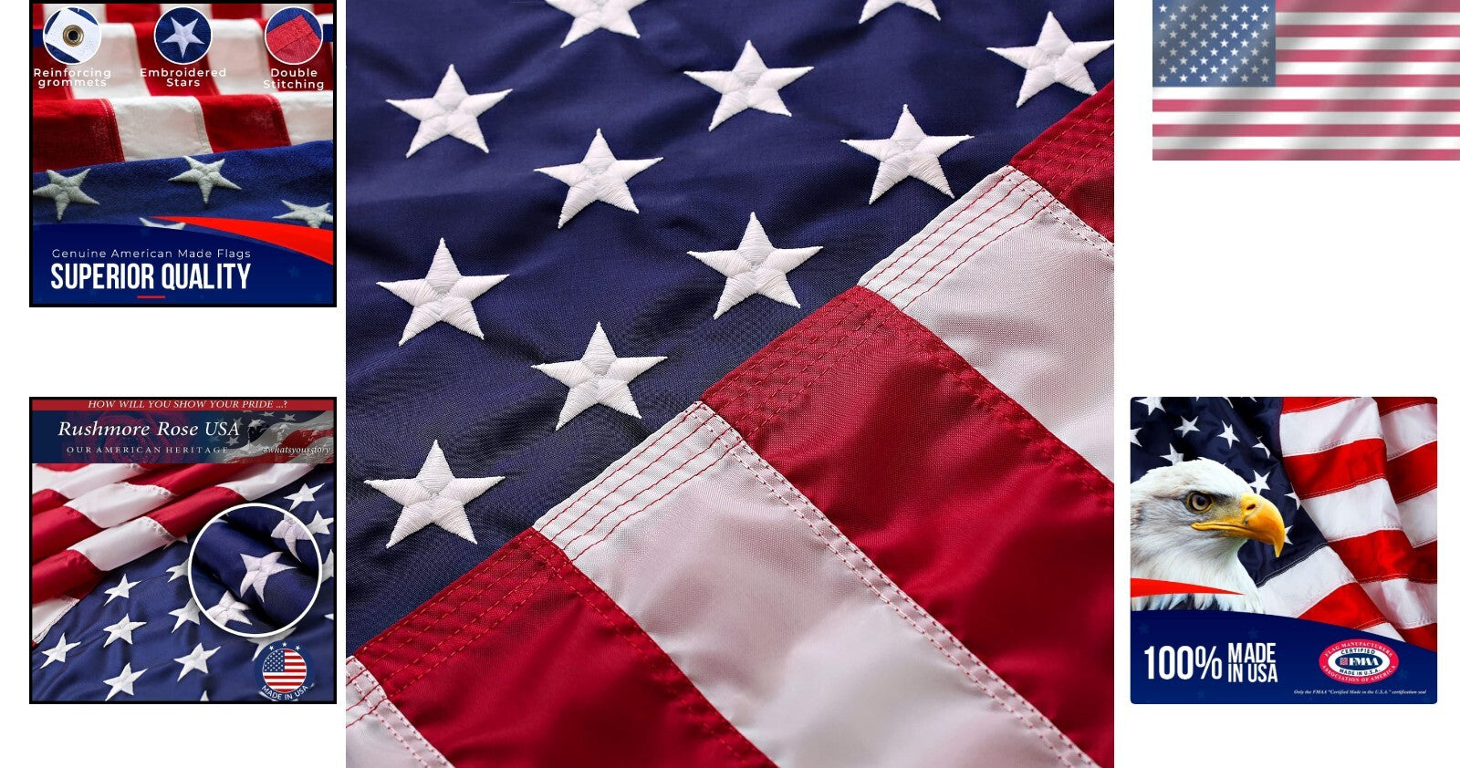 Crafted American Flag 12x18 - Gift of Patriotism for Veterans and Families