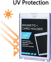 Load image into Gallery viewer, Premium 35pt Magnetic Card Holders - Clear Protective Sleeves for Trading Cards