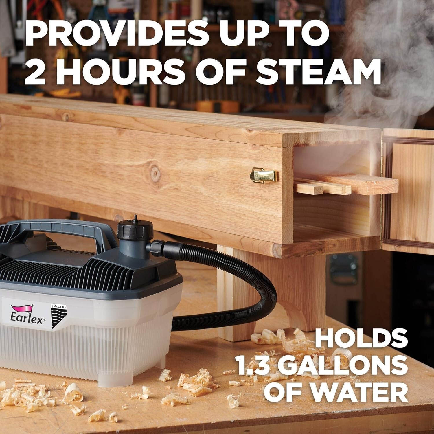 1500W Portable Steam Generator for Wood Bending - Easy Setup with Instructions