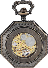 Load image into Gallery viewer, Elegant Mechanical Pocket Watch with See-Through Gears - Ideal for Cosplay