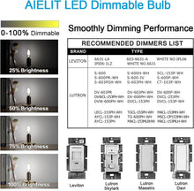 Load image into Gallery viewer, Eco-Friendly Dimmable Filament T8 LED Bulbs 5000K Bright White, 6W - 8 Pack