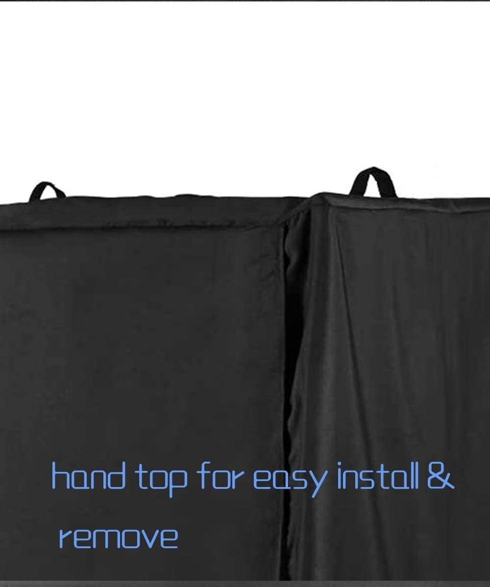 Fade Resistant and Washable Bird Cage Cover - Durable Black Nylon Twill Design