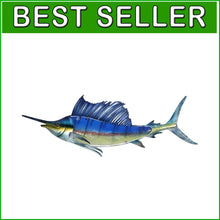 Load image into Gallery viewer, Stunning 36 Inch Sailfish Metal Wall Art - Perfect Gift for Fish Lovers